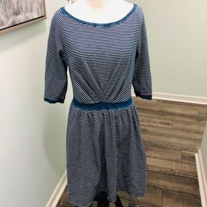 Anthropologie (postage stamp) denim dress